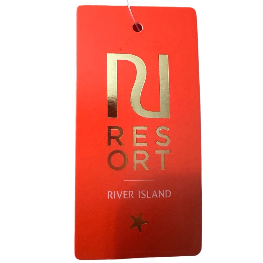 NWT Resort River Island Red/Orange Swim Bottoms w/Stripe Detail US Size 6
UK10 - Picture 3 of 4